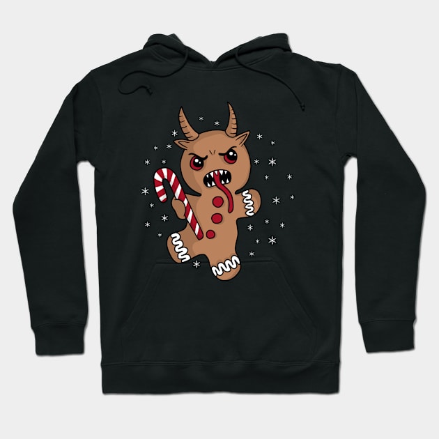 Gingerbread Krampus Hoodie by valentinahramov